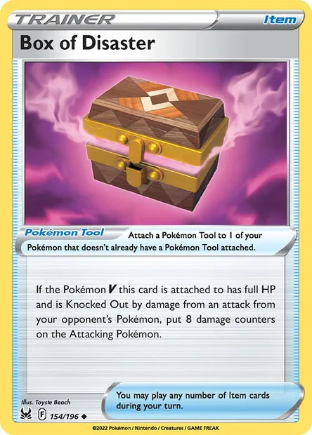 Box of Disaster, Pokémon card LOR 154 — Lost Origin set