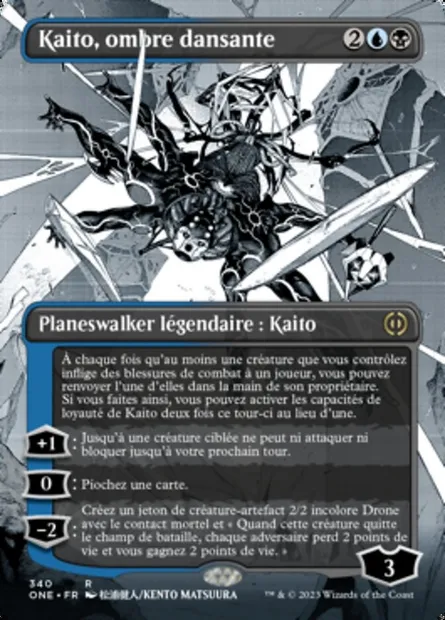 Kaito, ombre dansante, carte Magic ONE 340 — extension Tous Phyrexians