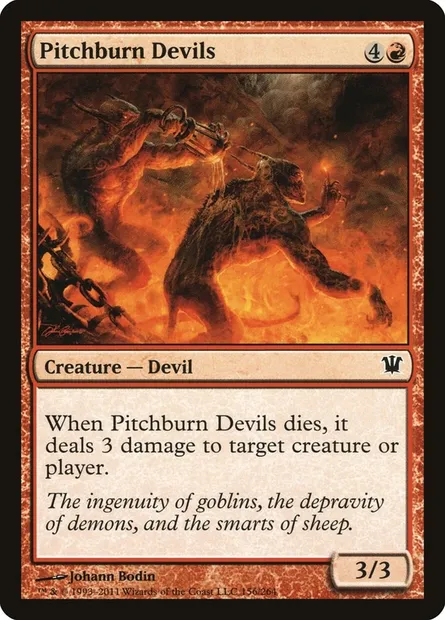 Pitchburn Devils, Magic card ISD 156 — Innistrad set