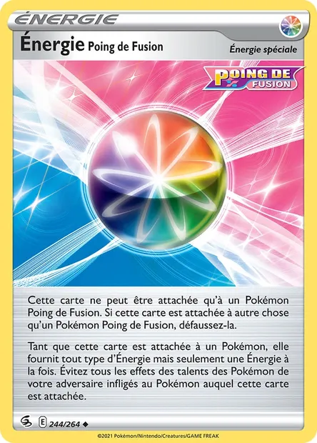 Énergie Poing de Fusion, carte Pokémon FST 244 — extension Poing de Fusion