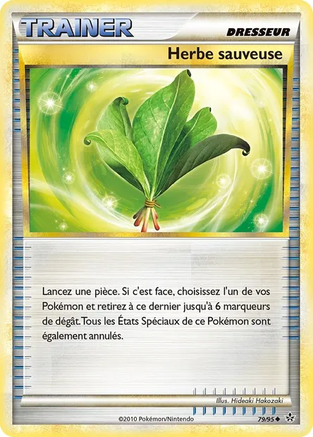 Herbe sauveuse, carte Pokémon UL 79 — extension Déchaînement