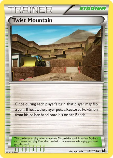 Twist Mountain, Pokémon card DEX 101 — Dark Explorers set