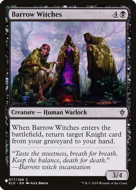Barrow Witches, Magic card PLST ELD-77 — The List set