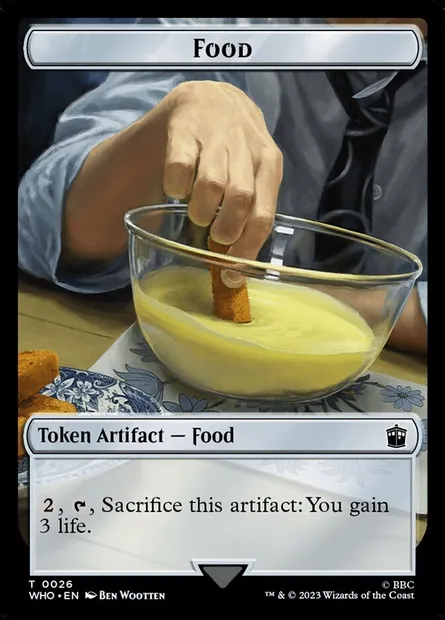 Food, carte Magic TWHO 26 — extension Doctor Who Tokens