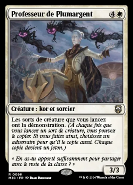 Professeur de Plumargent, carte Magic M3C 96 — extension Modern Horizons 3 Commander