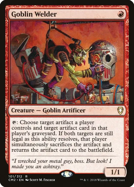 Goblin Welder, Magic card CM2 101 — Commander Anthology Volume II set