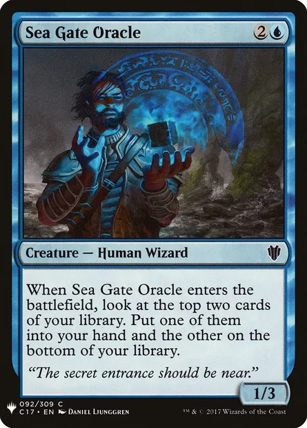 Sea Gate Oracle, Magic card PLST C17-92 — The List set