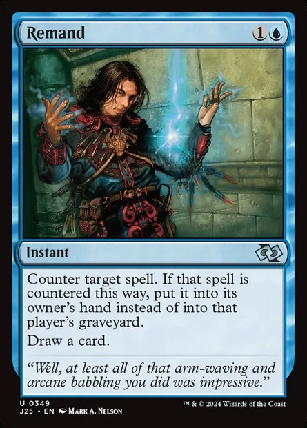 Remand, Magic card J25 349 — Foundations Jumpstart set