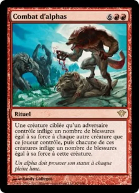 Combat d'alphas, carte Magic DKA 82 — extension Obscure Ascension
