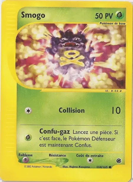 Smogo, carte Pokémon EX 114 — extension Expedition