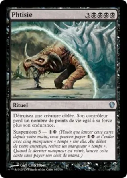 Phtisie, carte Magic C13 85 — extension Commander 2013