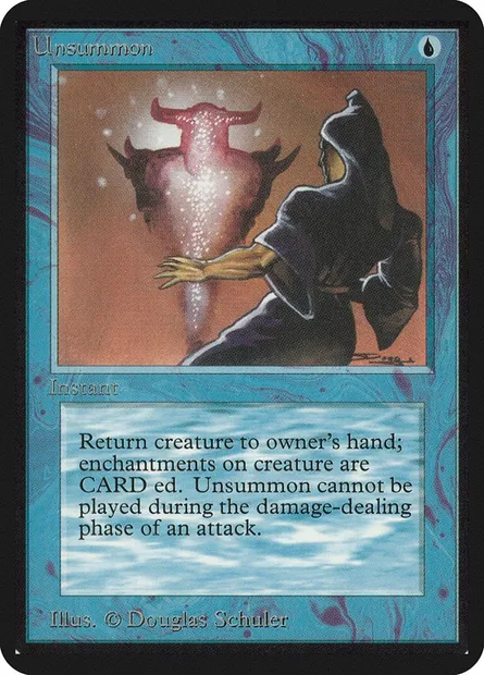 Désinvocation, carte Magic LEA 86 — extension Limited Edition Alpha