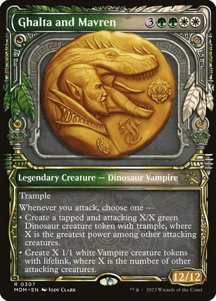 Ghalta and Mavren, Magic card MOM 307 — March of the Machine set