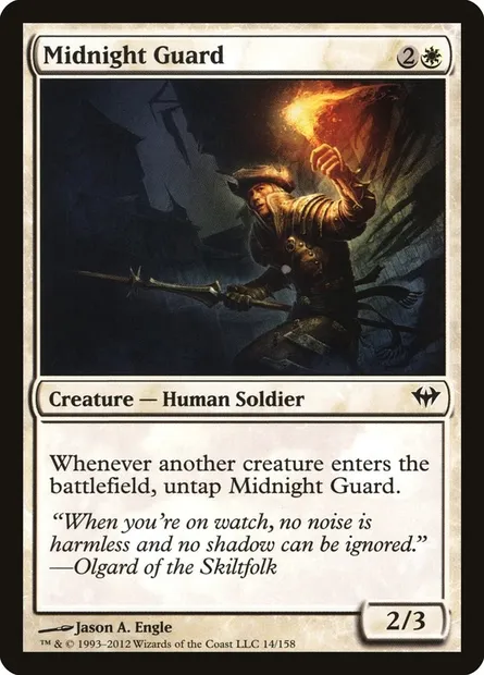 Midnight Guard, Magic card DKA 14 — Dark Ascension set