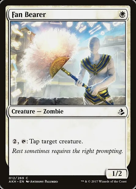 Fan Bearer, Magic card AKH 12 — Amonkhet set