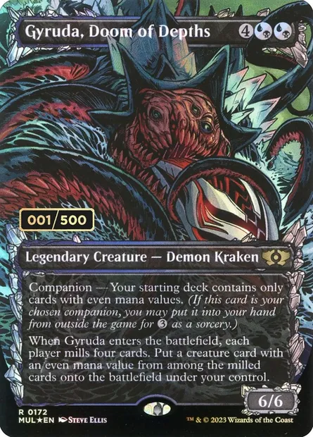 Gyruda, calamité des profondeurs, carte Magic MUL 172z — extension Multiverse Legends