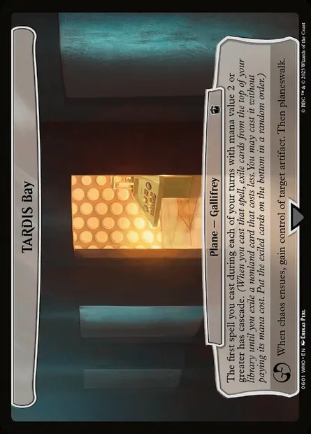 TARDIS Bay, Magic card WHO 601 — Doctor Who set