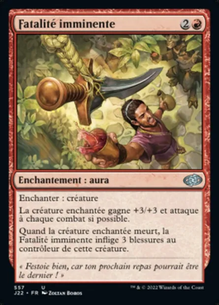 Fatalité imminente, carte Magic J22 557 — extension Jumpstart 2022