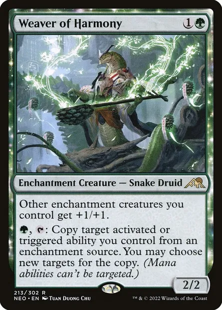 Weaver of Harmony, Magic card NEO 213 — Kamigawa: Neon Dynasty set