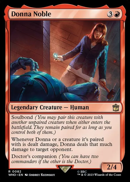 Donna Noble, Magic card WHO 82 — Doctor Who set