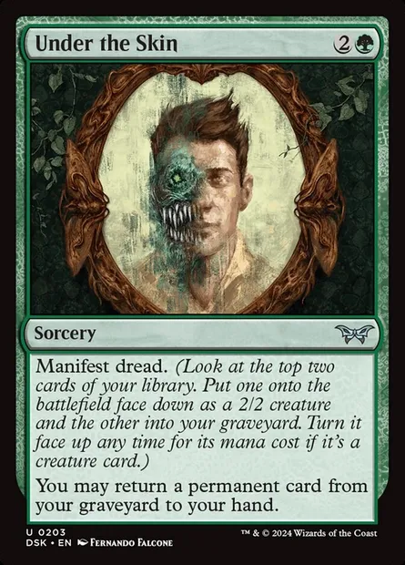 Under the Skin, Magic card DSK 203 — Duskmourn: House of Horror set