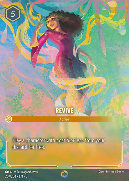 Revive, Disney Lorcana card CH5-207 — Shimmering Skies set