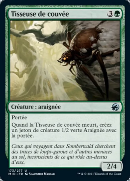 Tisseuse de couvée, carte Magic MID 173 — extension Innistrad : chasse de minuit