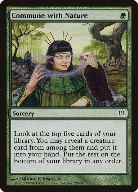 Commune with Nature, Magic card CHK 204 — Champions of Kamigawa set