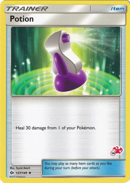 Potion, Pokémon card BA20 127c-14 — Battle Academy 2020 set