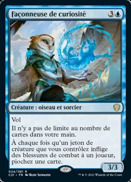 Façonneuse de curiosité, carte Magic C21 24 — extension Commander 2021