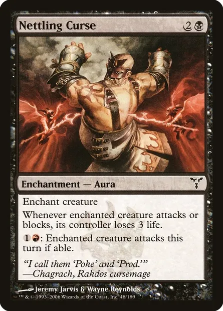 Malédiction de provocation, carte Magic DIS 48 — extension Discorde
