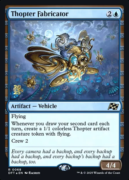 Thopter Fabricator, Magic card PDFT 68s — Aetherdrift Promos set
