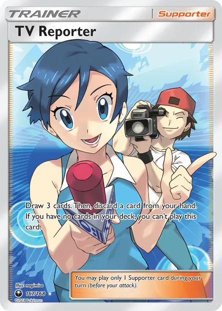 TV Reporter, Pokémon card CES 167 — Celestial Storm set