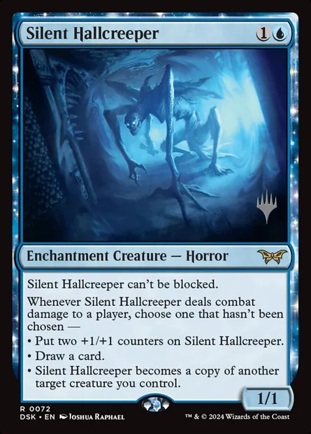 Silent Hallcreeper, Magic card PDSK 72p — Duskmourn: House of Horror Promos set