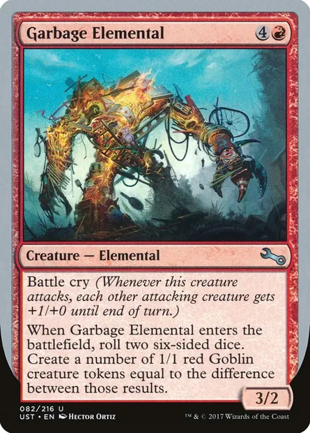 Garbage Elemental, Magic card UST 82c — Unstable set