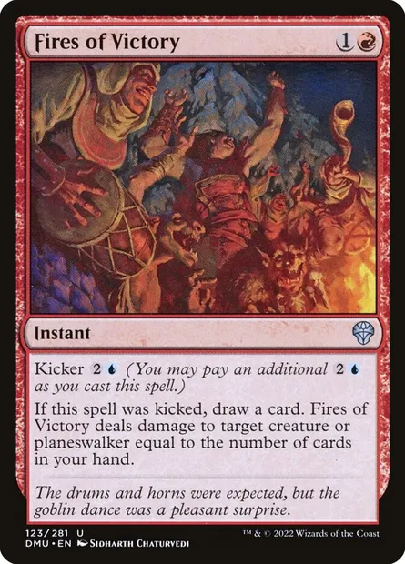 Fires of Victory, Magic card DMU 123 — Dominaria United set
