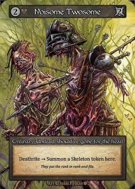 Noisome Twosome, Sorcery card GOT 133 — Gothic set