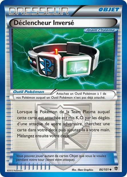 Déclencheur Inversé, carte Pokémon PLB 86 — extension Explosion Plasma