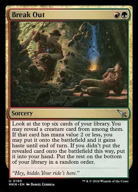 Break Out, Magic card MKM 190 — Murders at Karlov Manor set