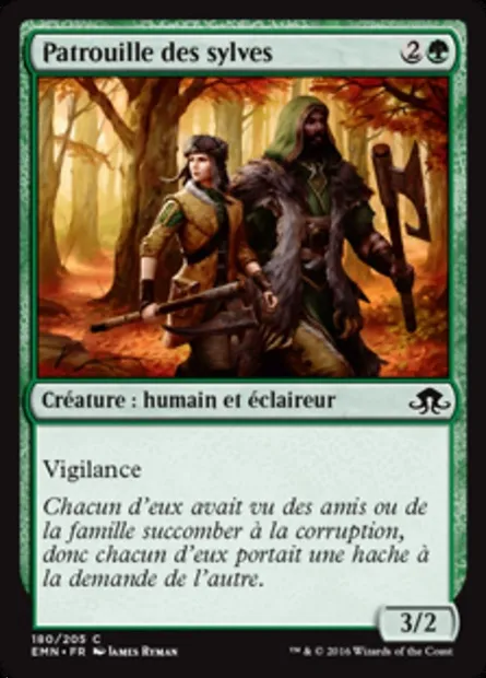 Patrouille des sylves, carte Magic EMN 180 — extension La lune hermétique