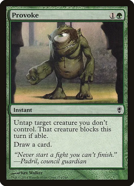 Provoke, Magic card CNS 174 — Conspiracy set