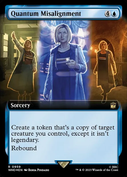 Désalignement quantique, carte Magic WHO 959 — extension Doctor Who