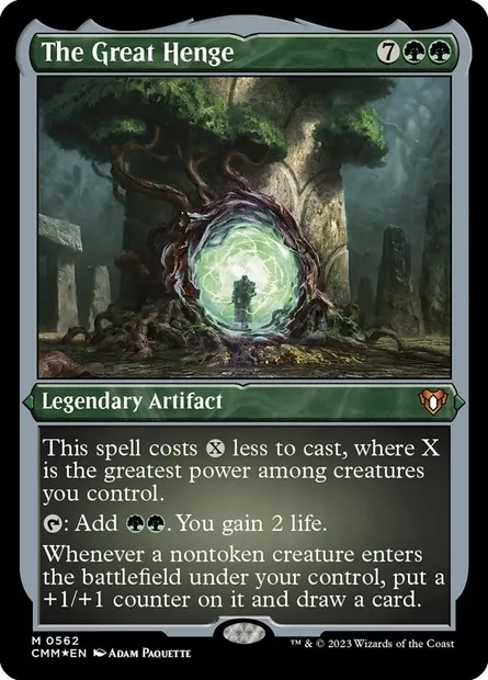 The Great Henge, Magic card CMM 562 — Commander Masters set