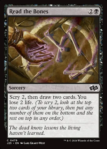Read the Bones, Magic card J25 479 — Foundations Jumpstart set