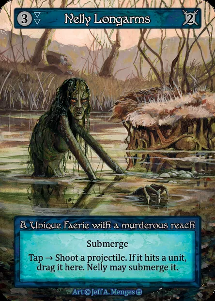 Nelly Longarms, Sorcery card ATH 047 — Arthurian Legends set