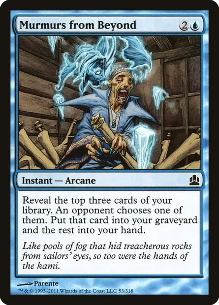 Murmurs from Beyond, Magic card CMD 53 — Commander 2011 set