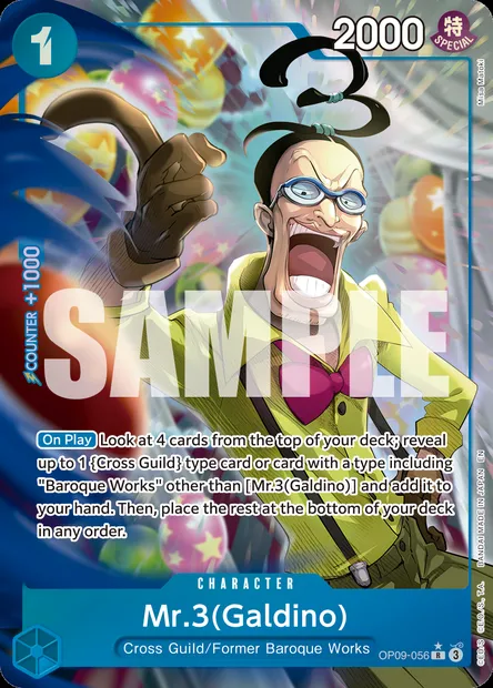 Mr.3(Galdino), One Piece card OP09-056 — EMPERORS IN THE NEW WORLD set
