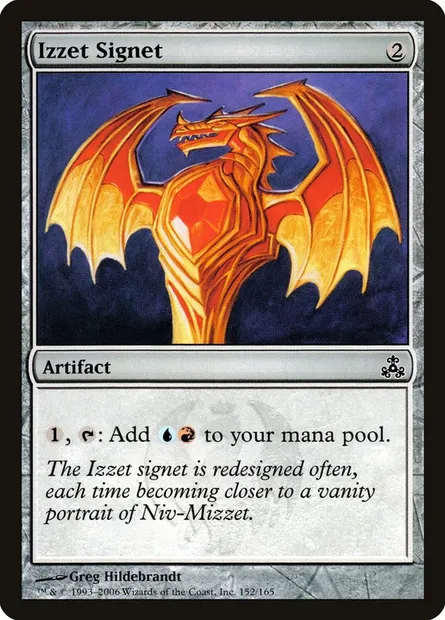 Cachet d'Izzet, carte Magic GPT 152 — extension Le Pacte des Guildes