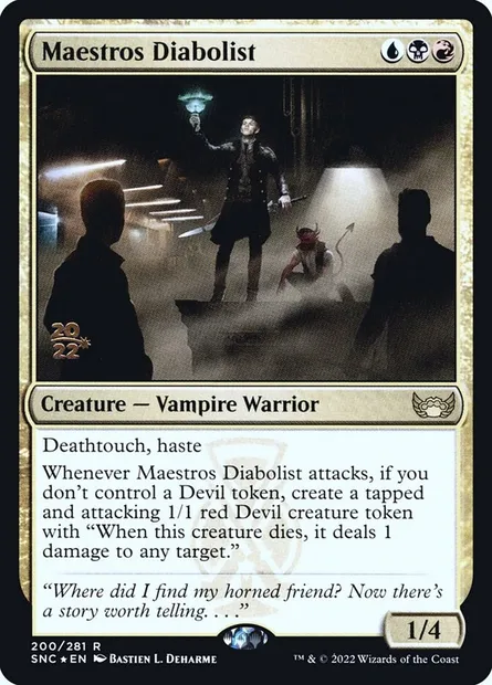 Maestros Diabolist, Magic card PSNC 200s — Streets of New Capenna Promos set