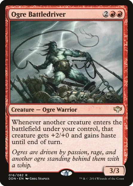 Ogre Battledriver, Magic card DDN 16 — Duel Decks: Speed vs. Cunning set